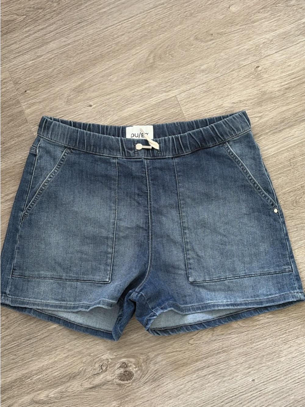Women’s Duer Blue Denim Pull-On Shorts